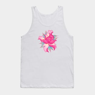 Pink Peony Tank Top